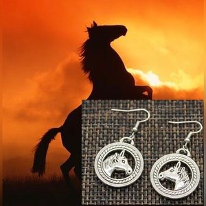 $2 Horse  earrings. New. Stainless steel. $2 WITH AN ORDER TOTALING $10 OR MORE